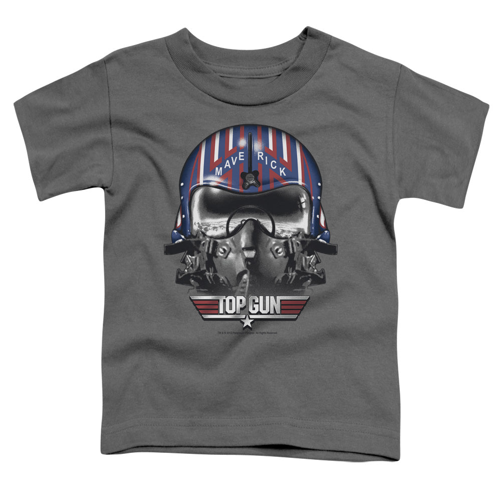 Top Gun - Maverick Helmet - Short Sleeve Toddler Tee - Charcoal T-shirt