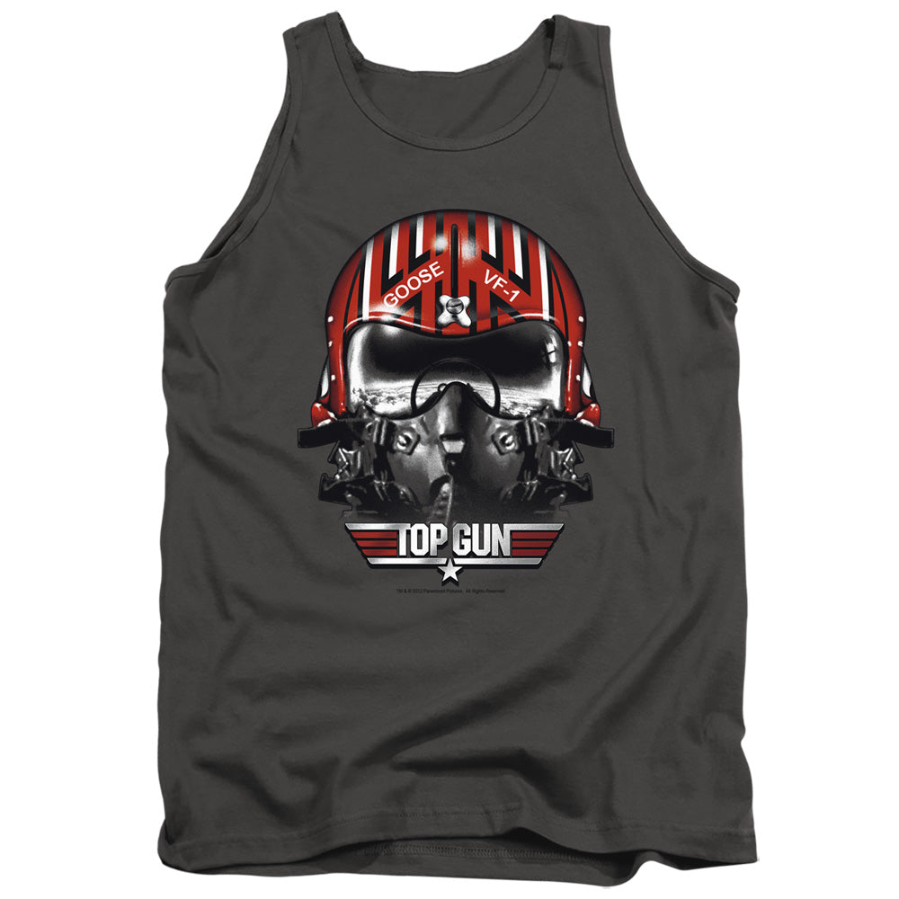 Top Gun - Goose Helmet - Adult Tank - Charcoal