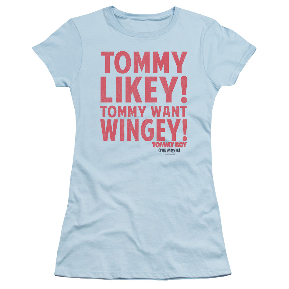 TOMMY BOY WANT WINGEY - S/S JUNIOR SHEER - LIGHT BLUE T-Shirt