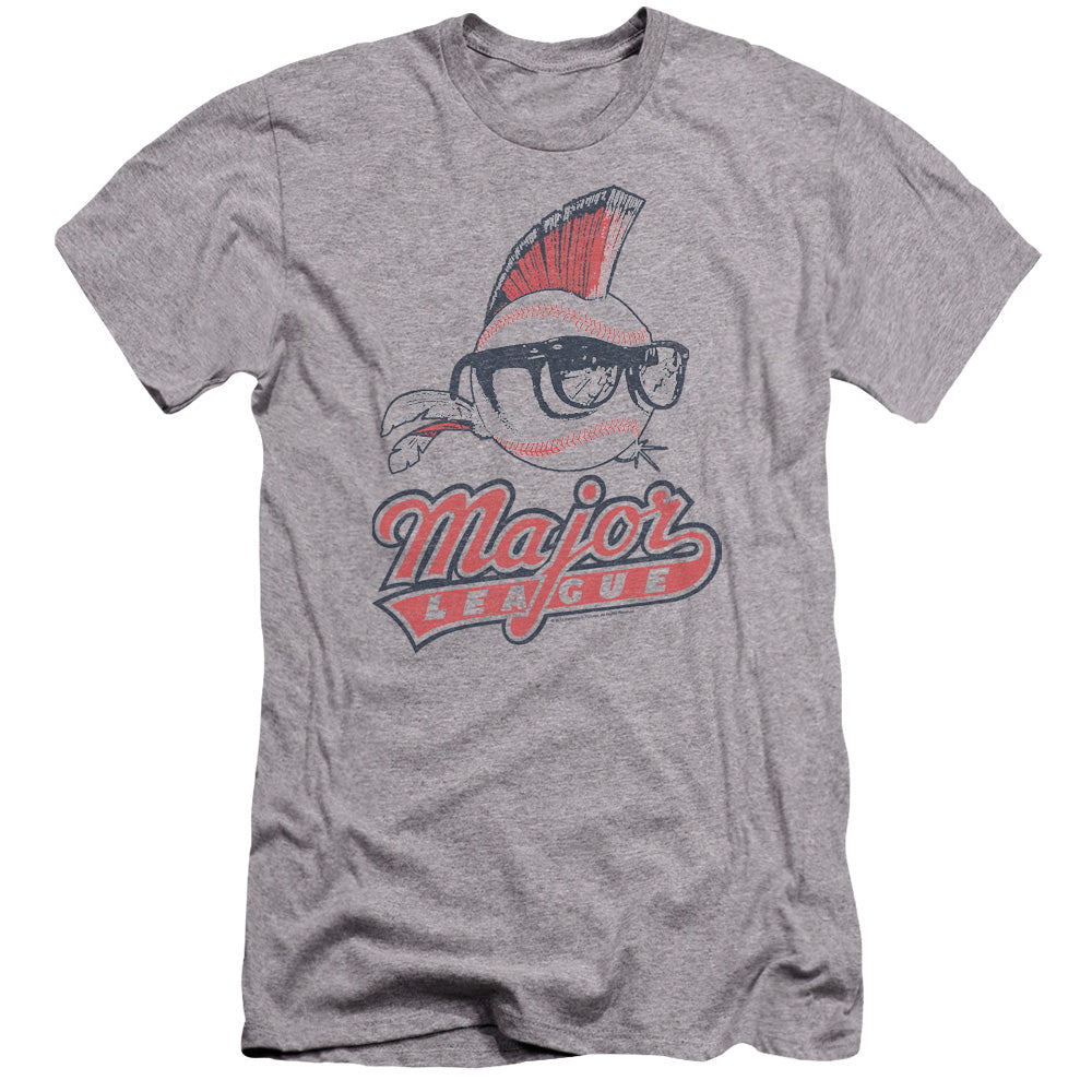 Major League - Vintage Logo-premuim Canvas Adult Slim Fit 30/1 - Athletic Heather