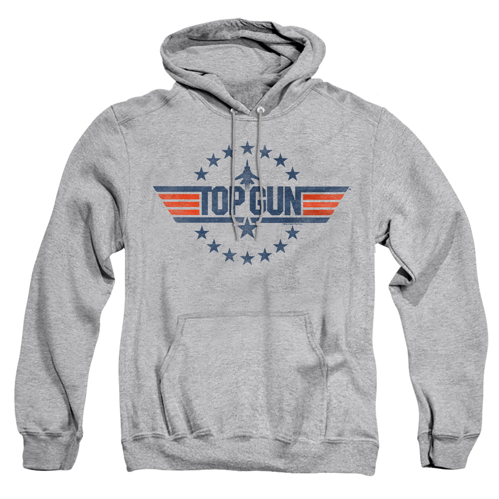 Top Gun - Star Logo - Adult Pull-over Hoodie - Athletic Heather