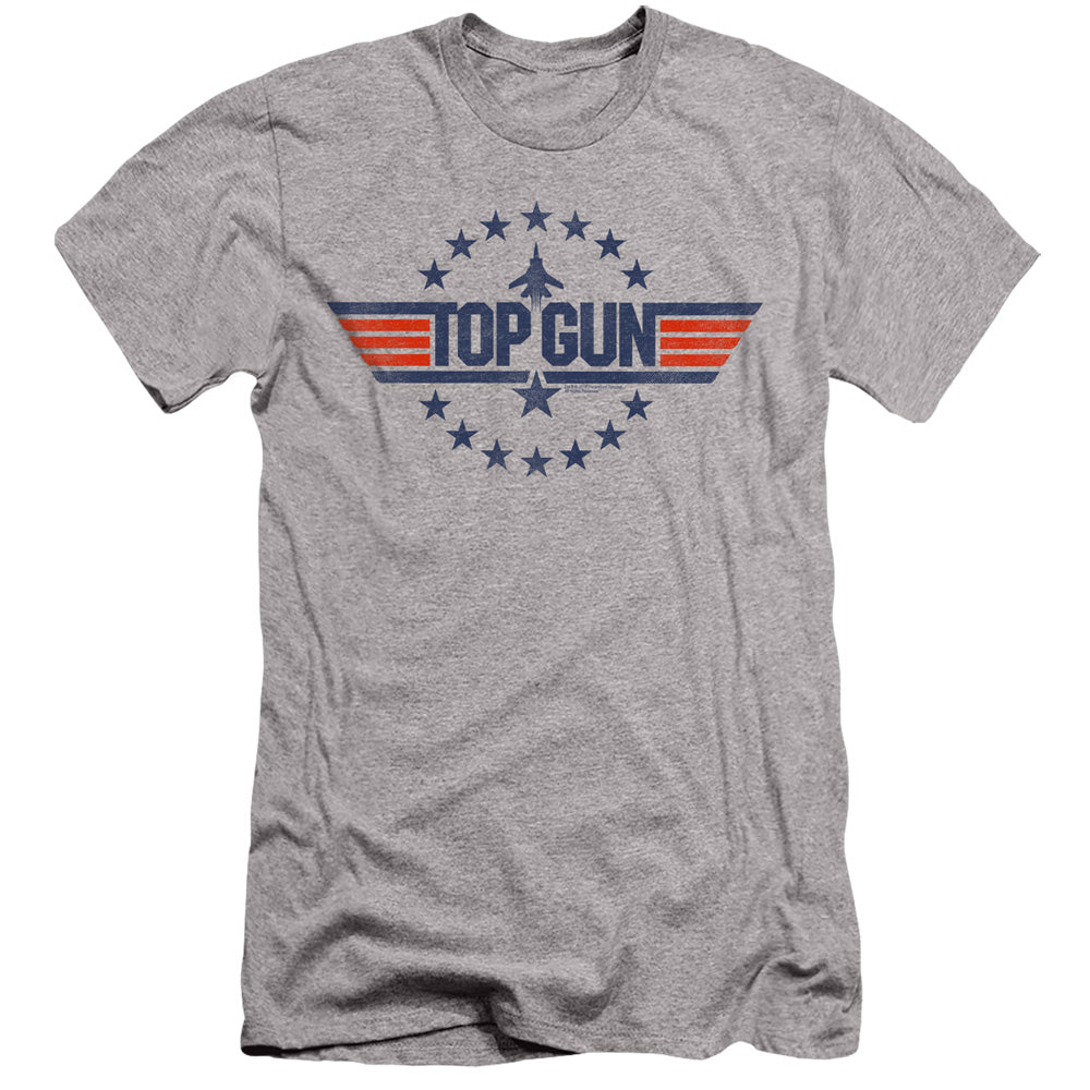 Top Gun - Star Logo - Short Sleeve Adult 30/1 - Athletic Heather T-shirt