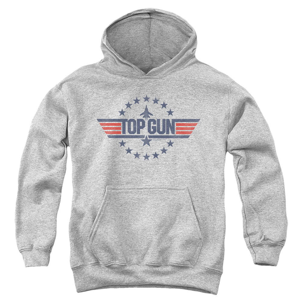 Top Gun - Star Logo - Youth Pull-over Hoodie - Heather