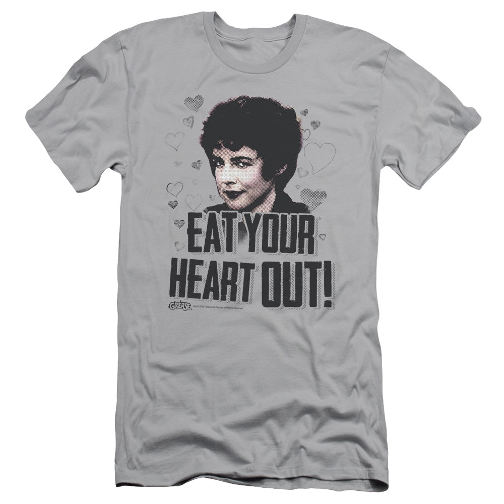 Grease - Eat Your Heart Out - Short Sleeve Adult 30/1 - Silver T-shirt