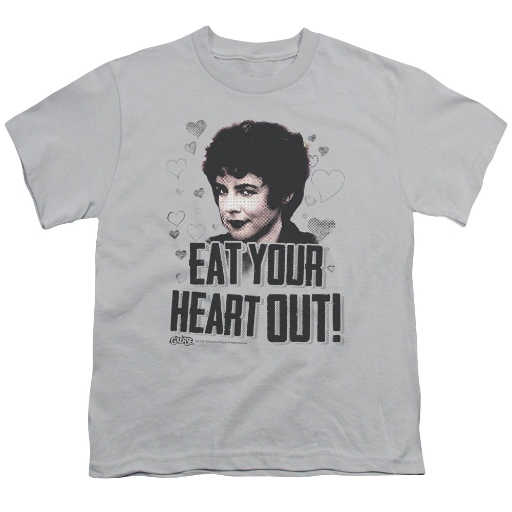 GREASE EAT YOUR HEART OUT - S/S YOUTH 18/1 - SILVER T-Shirt