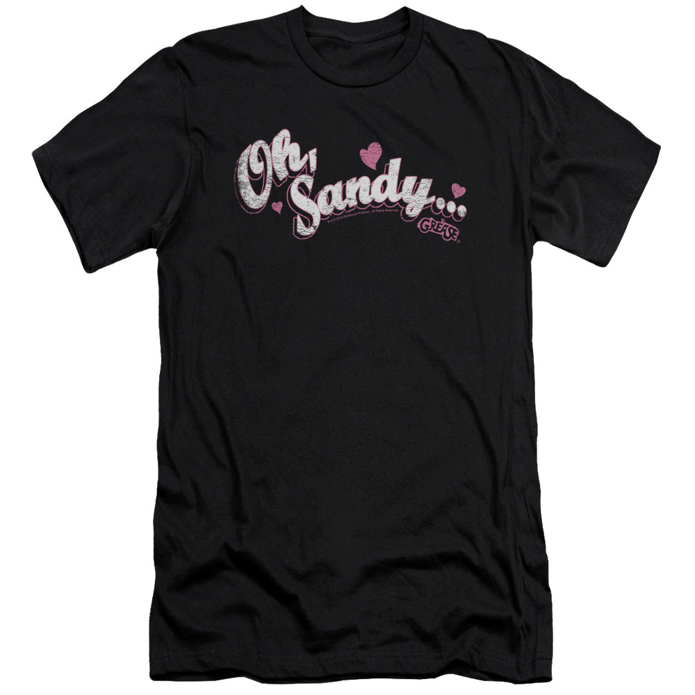 Grease - Oh Sandy-premuim Canvas Adult Slim Fit 30/1 - Black