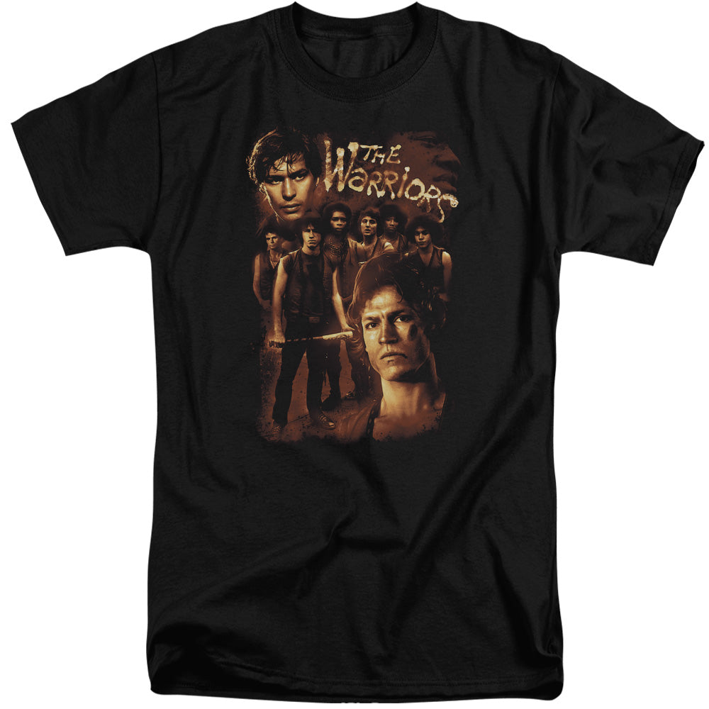 Warriors - 9 Warriors - Short Sleeve Adult Tall - Black T-shirt