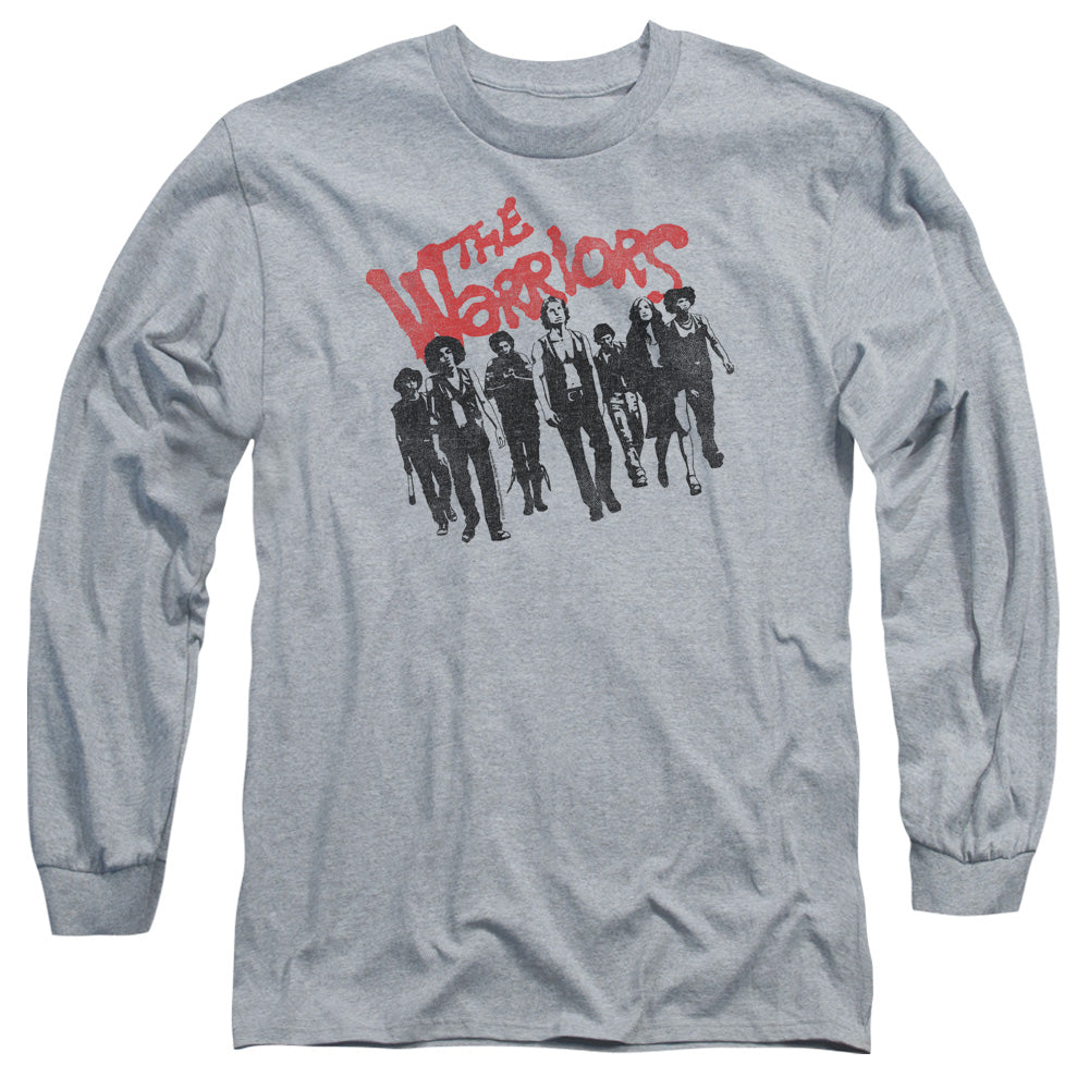 Warriors - The Gang - Long Sleeve Adult 18/1 - Athletic Heather T-shirt