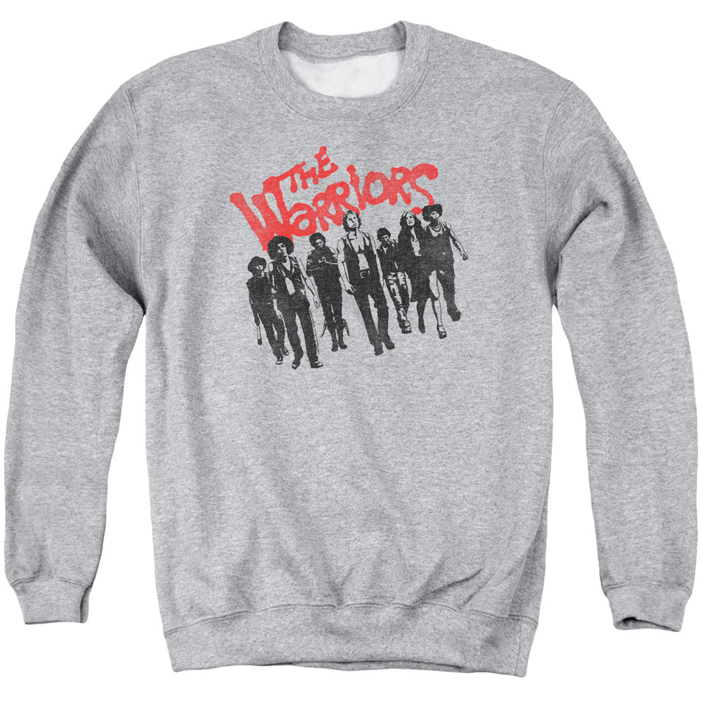 Warriors - The Gang - Adult Crewneck Sweatshirt - Athletic Heather