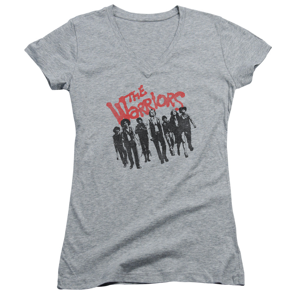 Warriors - The Gang - Junior V-neck - Athletic Heather