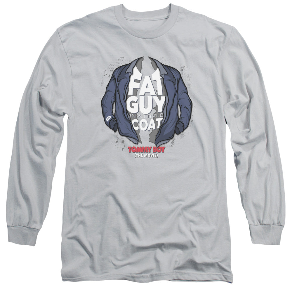 Tommy Boy - Little Coat - Long Sleeve Adult 18/1 - Silver T-shirt
