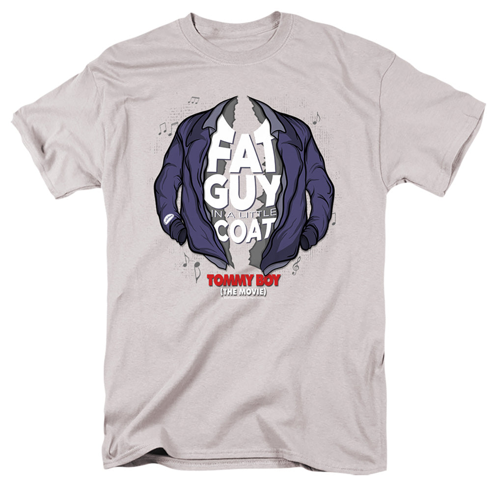 Tommy Boy - Little Coat - Short Sleeve Adult 18/1 - Silver T-shirt