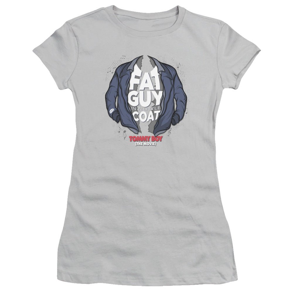 Tommy Boy - Little Coat - Short Sleeve Junior Sheer - Silver T-shirt