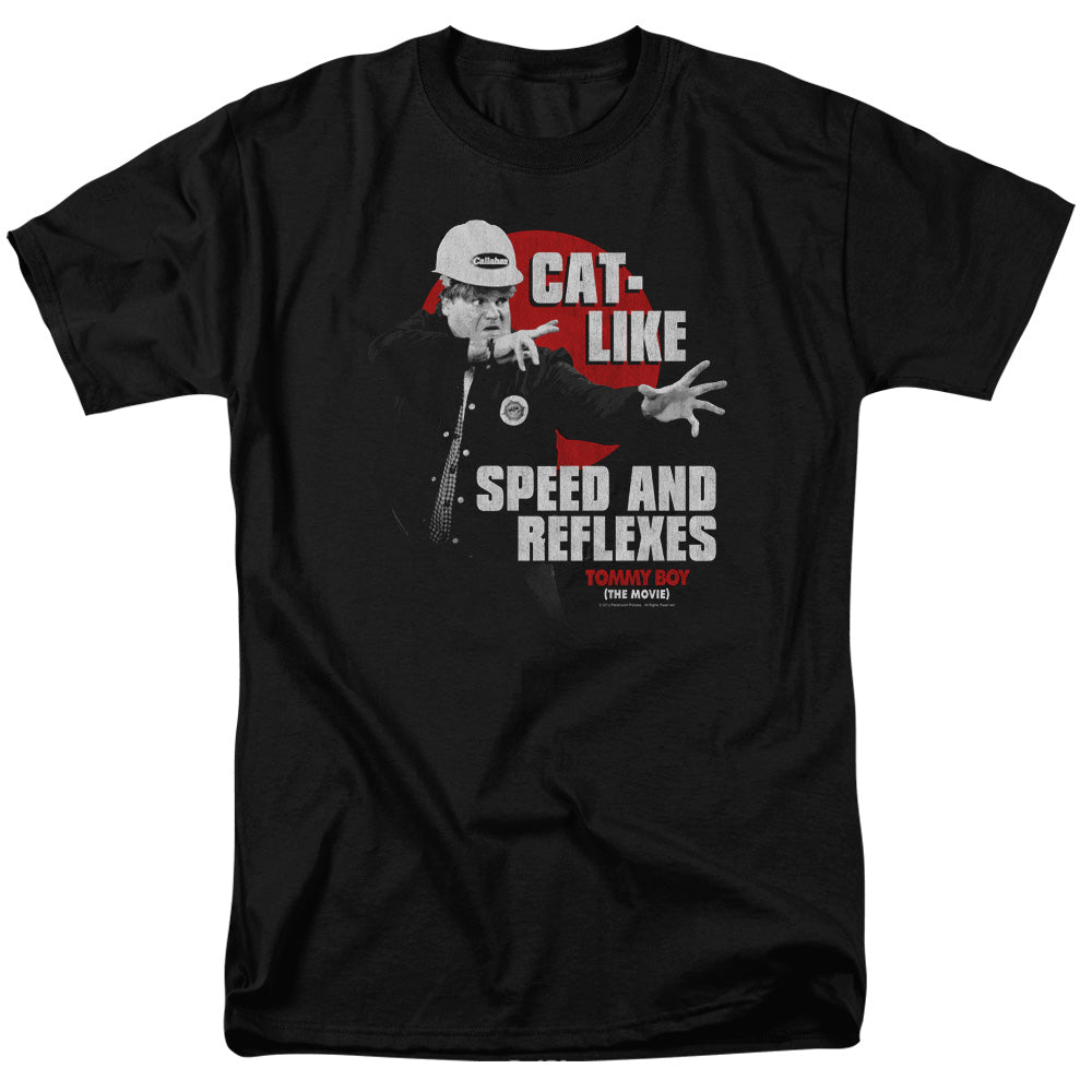 Tommy Boy - Cat Like - Short Sleeve Adult 18/1 - Black T-shirt