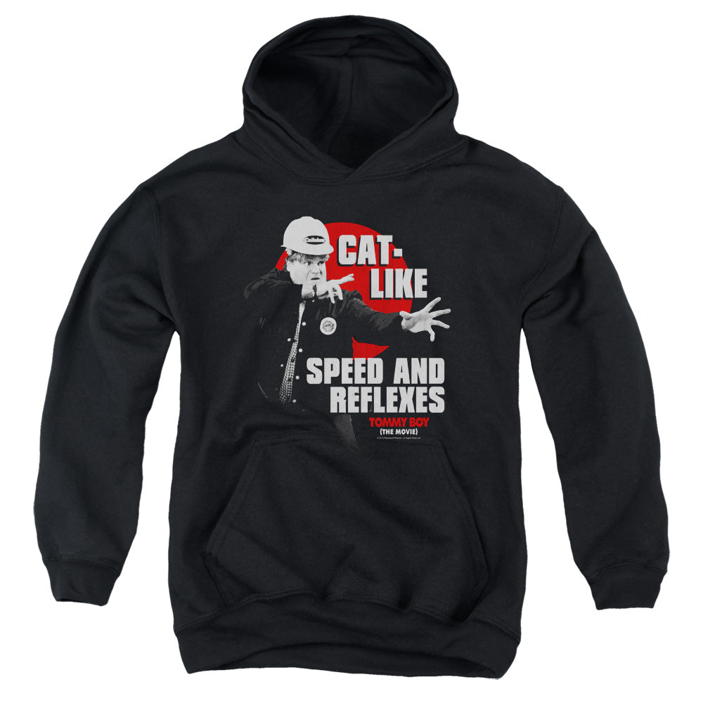 Tommy Boy - Cat Like - Youth Pull-over Hoodie - Black