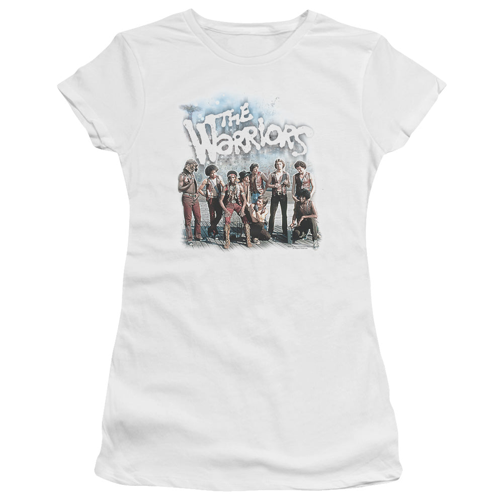 Warriors - Amusement - Short Sleeve Junior Sheer - White T-shirt