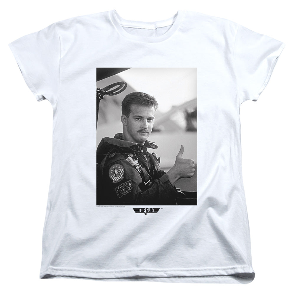 Top Gun - My Wingman - Short Sleeve Womens Tee - White T-shirt
