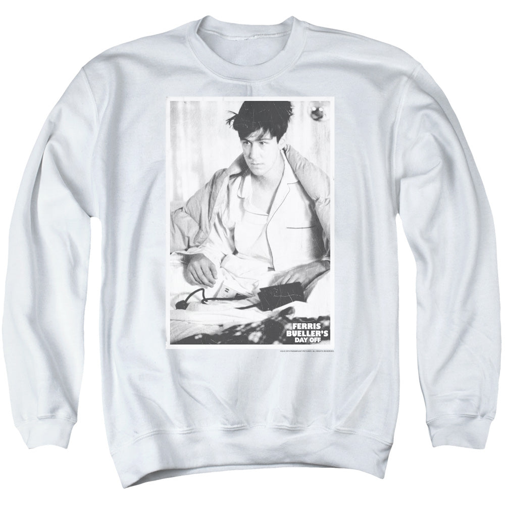 Ferris Bueller - Cameron - Adult Crewneck Sweatshirt - White