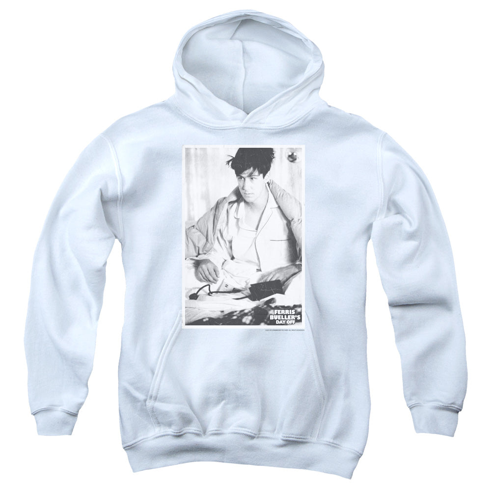 Ferris Bueller - Cameron - Youth Pull-over Hoodie - White