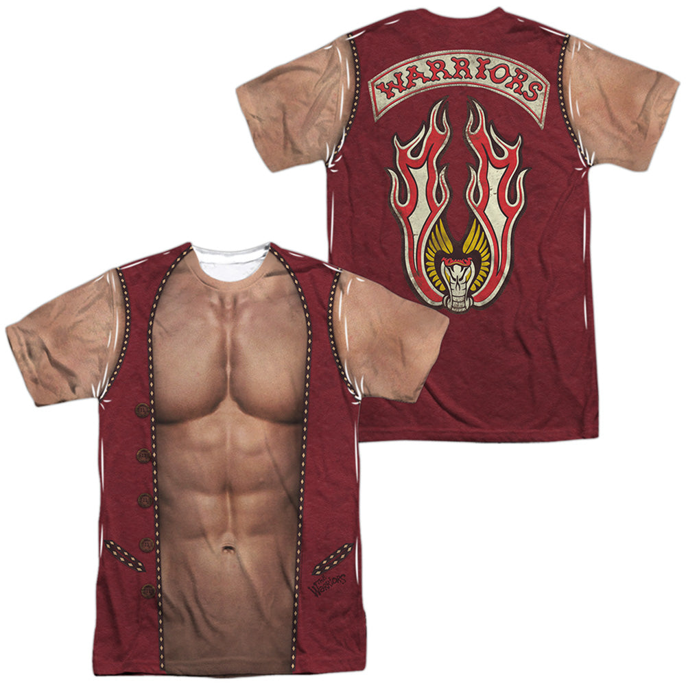 Warriors - Vest - Short Sleeve Adult Poly Crew - White T-shirt