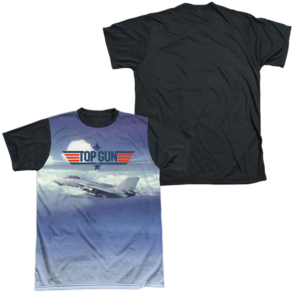 Top Gun - Take Off - Short Sleeve Adult White Front Black Back - White T-shirt