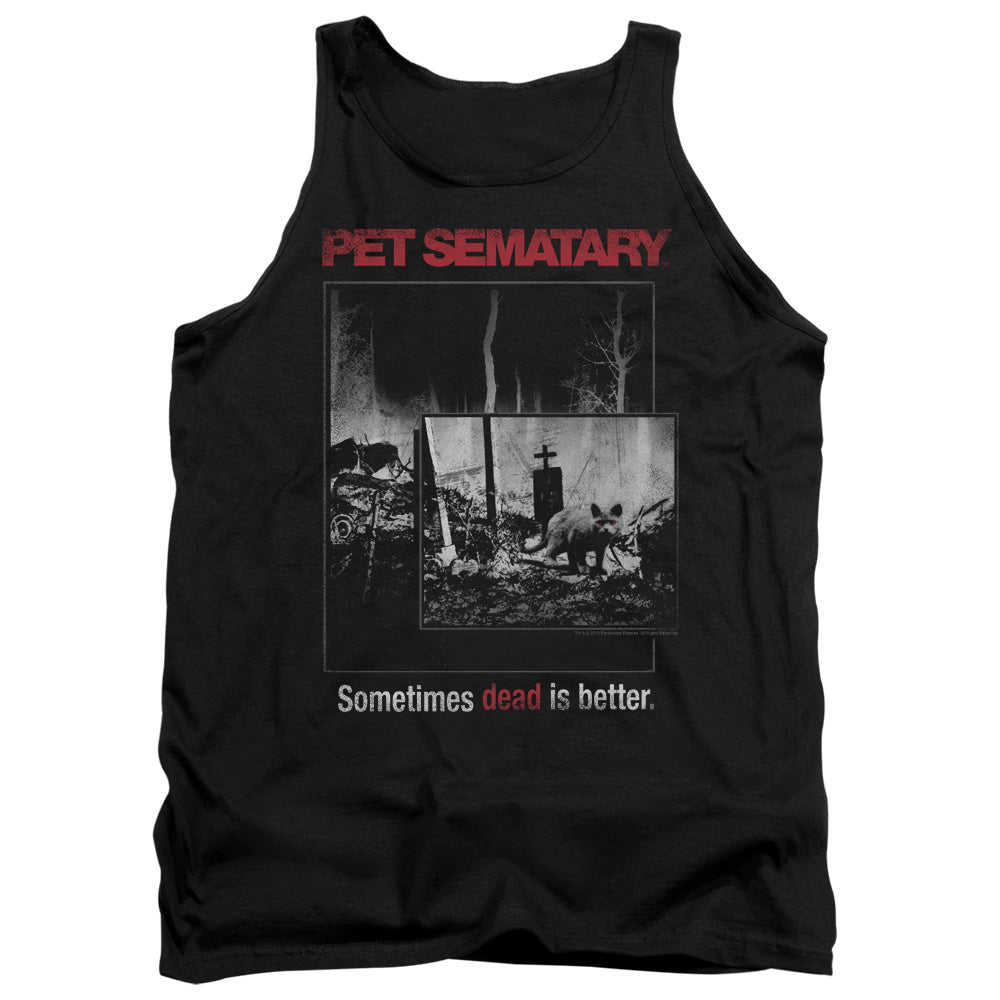 Pet Sematary - Cat Poster - Adult Tank - Black