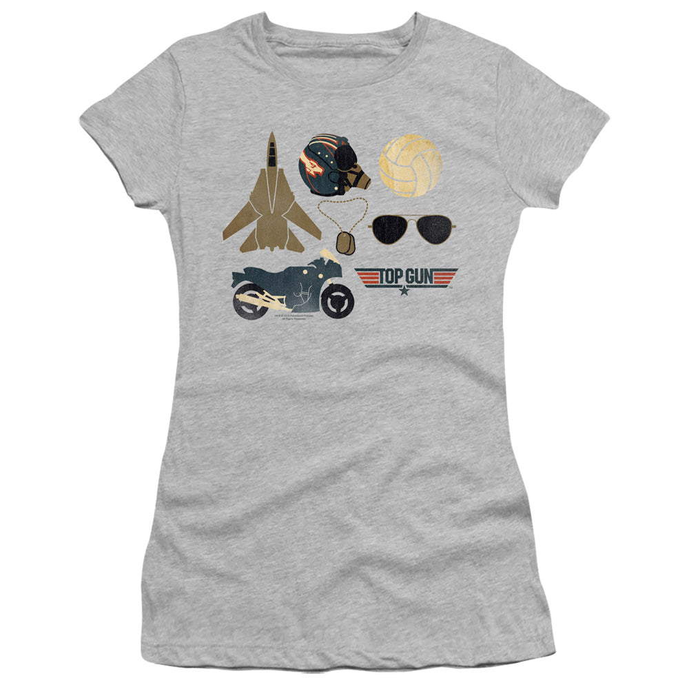 Top Gun - Items - Short Sleeve Junior Sheer - Athletic Heather T-shirt