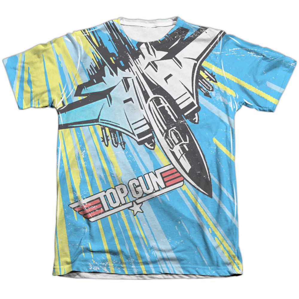 Top Gun - Rad Jet - Adult Poly/cotton Short Sleeve Tee - White T-shirt