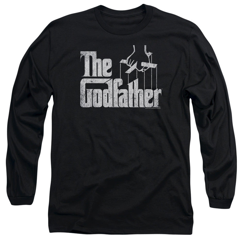Godfather - Logo - Long Sleeve Adult 18/1 - Black T-shirt