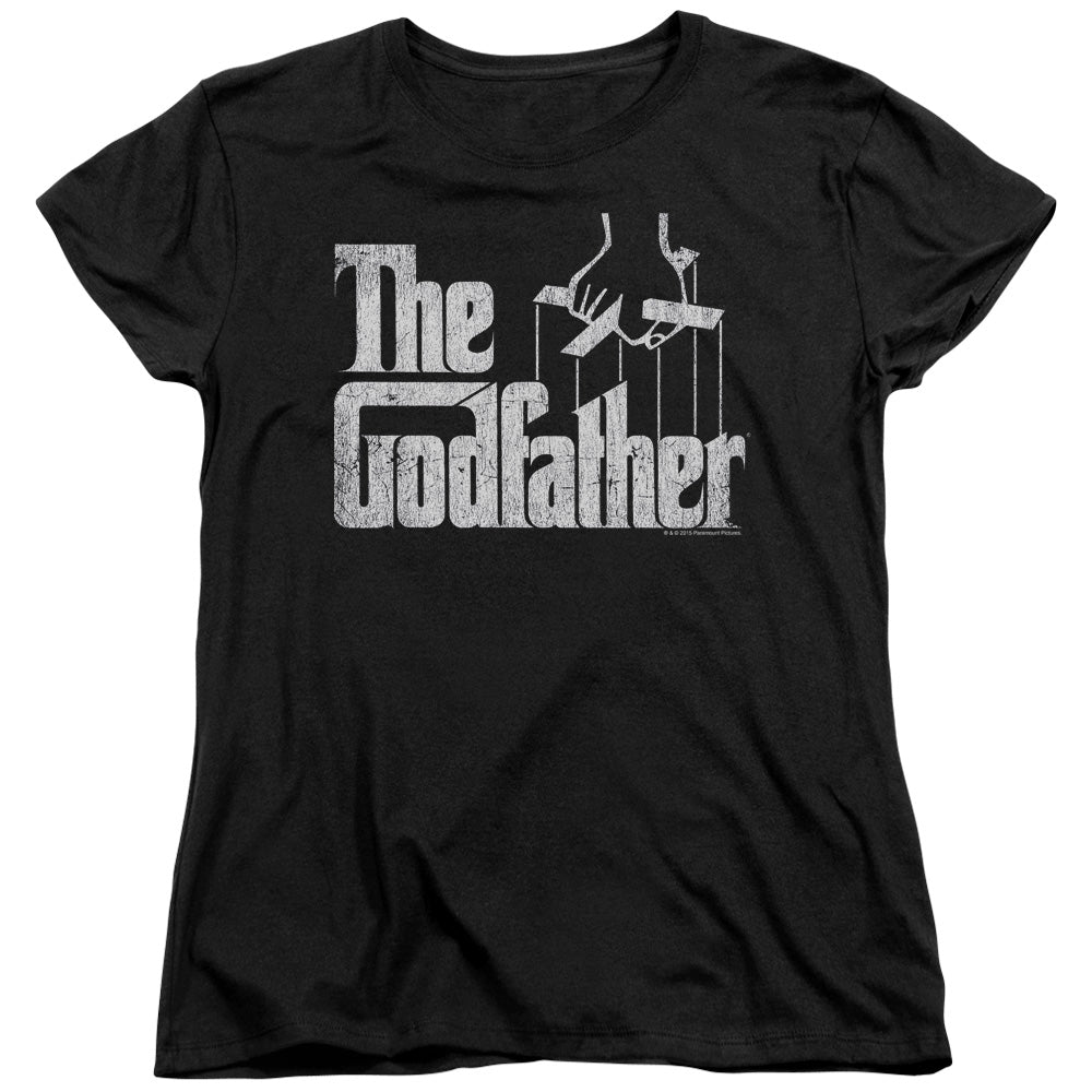 Godfather - Logo - Short Sleeve Womens Tee - Black T-shirt
