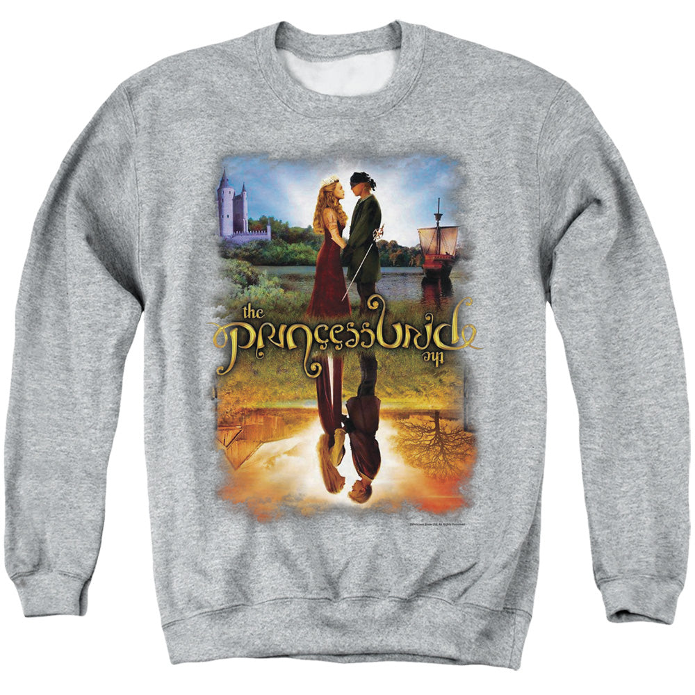 Princess Bride - Poster Reflection - Adult Crewneck Sweatshirt - Athletic Heather