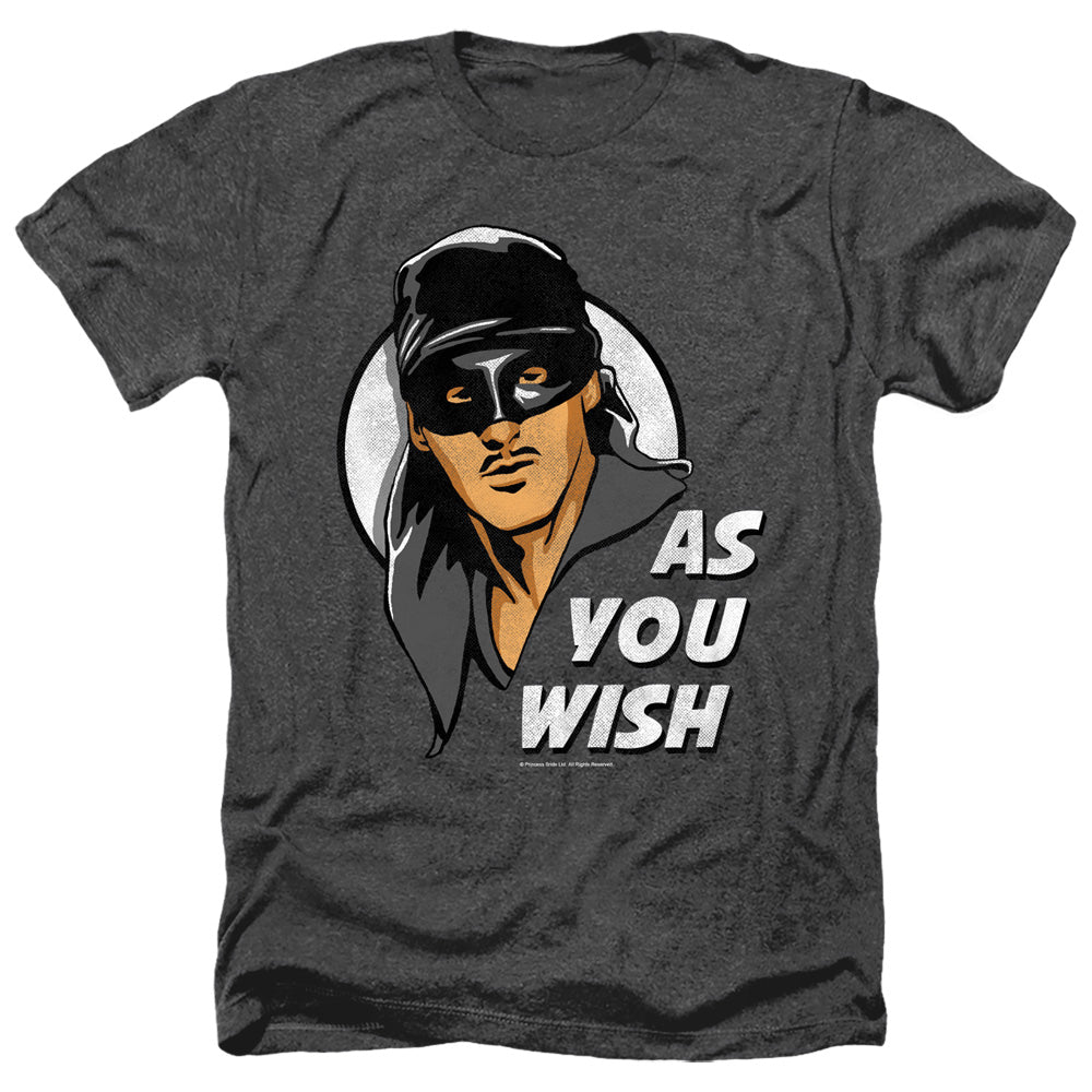 Princess Bride - As You Wish - Adult Heather-black