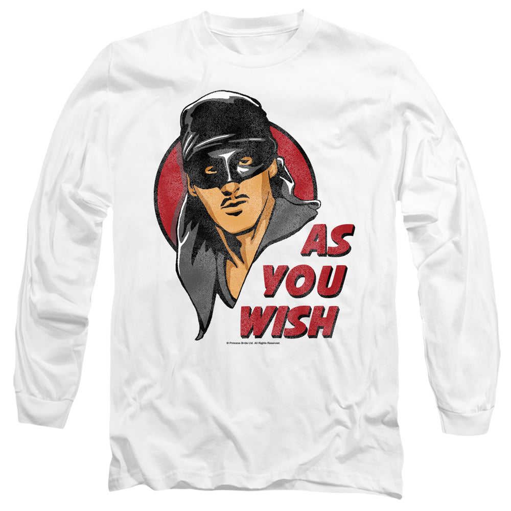 Princess Bride - As You Wish - Long Sleeve Adult 18/1 - White T-shirt