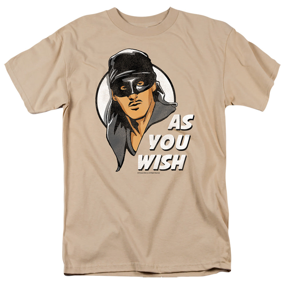 Princess Bride - As You Wish - Short Sleeve Adult 18/1 - Sand T-shirt