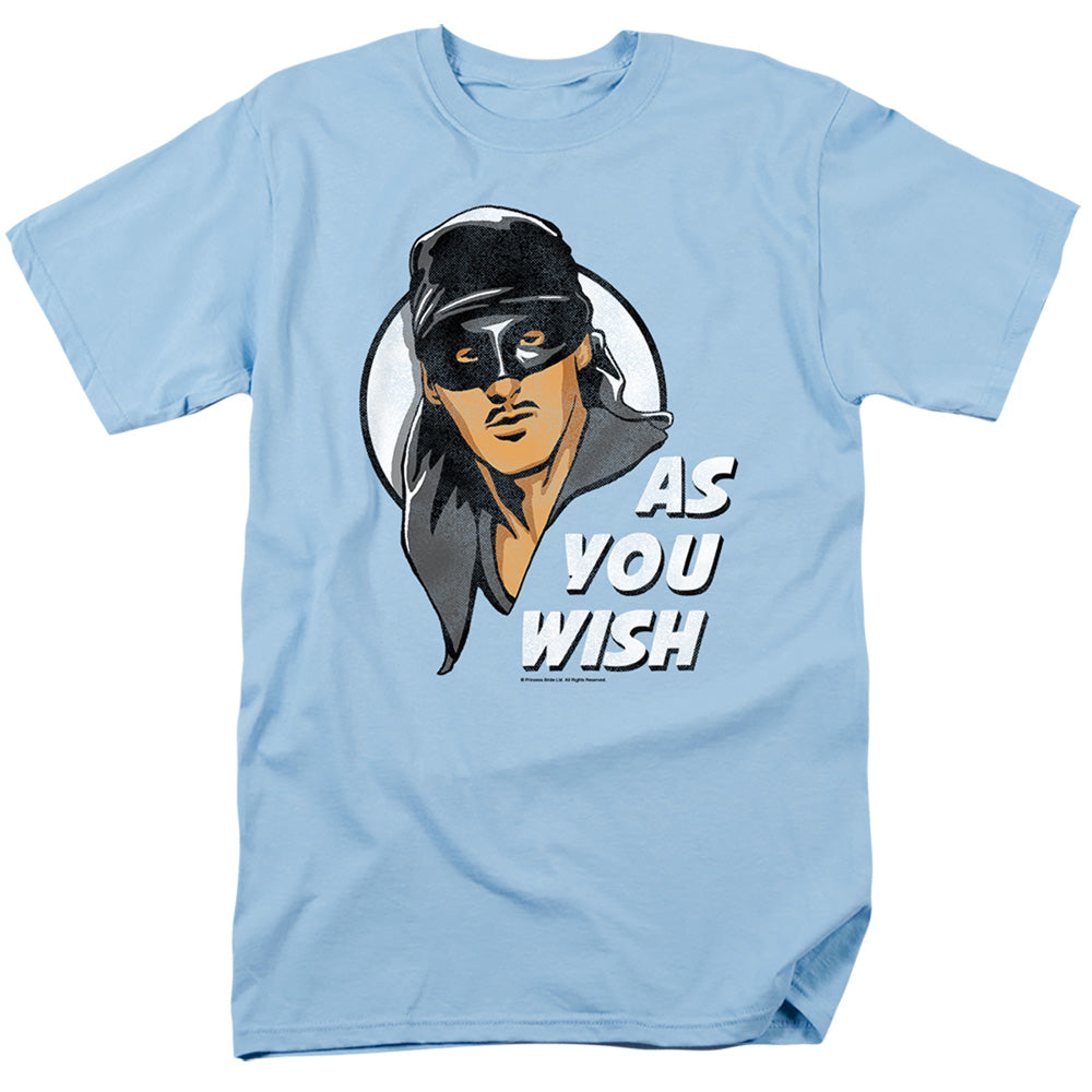 Princess Bride - As You Wish - Short Sleeve Adult 18/1 - Light Blue T-shirt