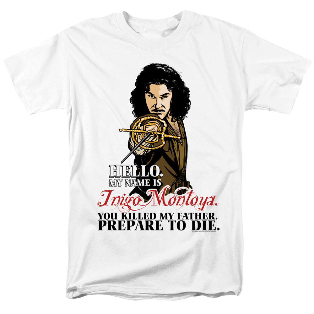 Princess Bride - Hello - Short Sleeve Adult 18/1 - White T-shirt
