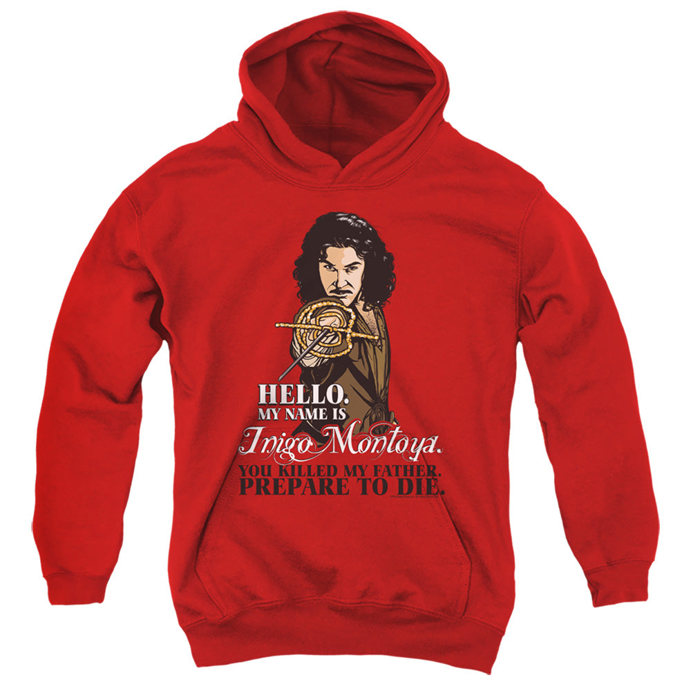 Princess Bride - Hello - Youth Pull-over Hoodie - Red