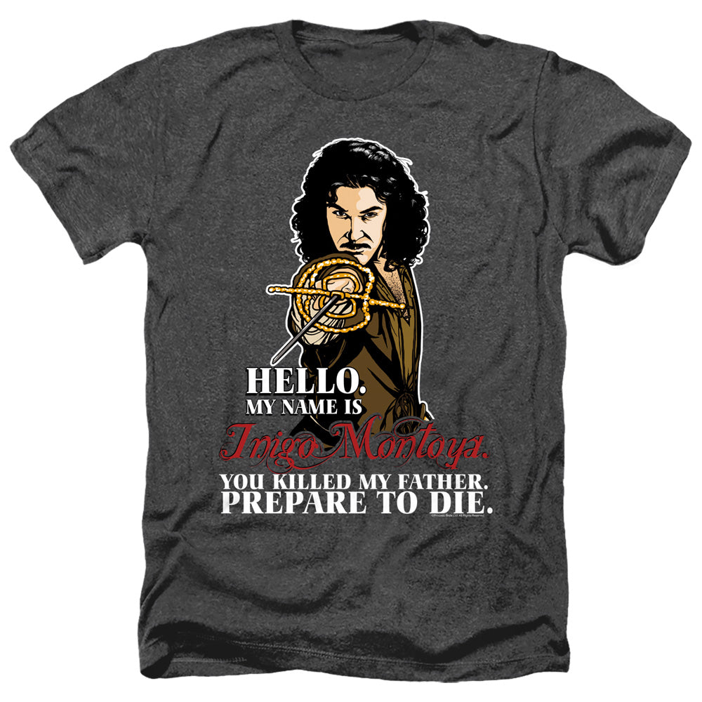 Princess Bride - Hello - Adult Heather - Black