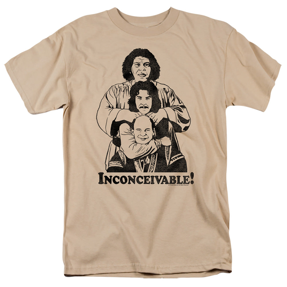 Princess Bride - Inconceivable - Short Sleeve Adult 18/1 - Sand T-shirt