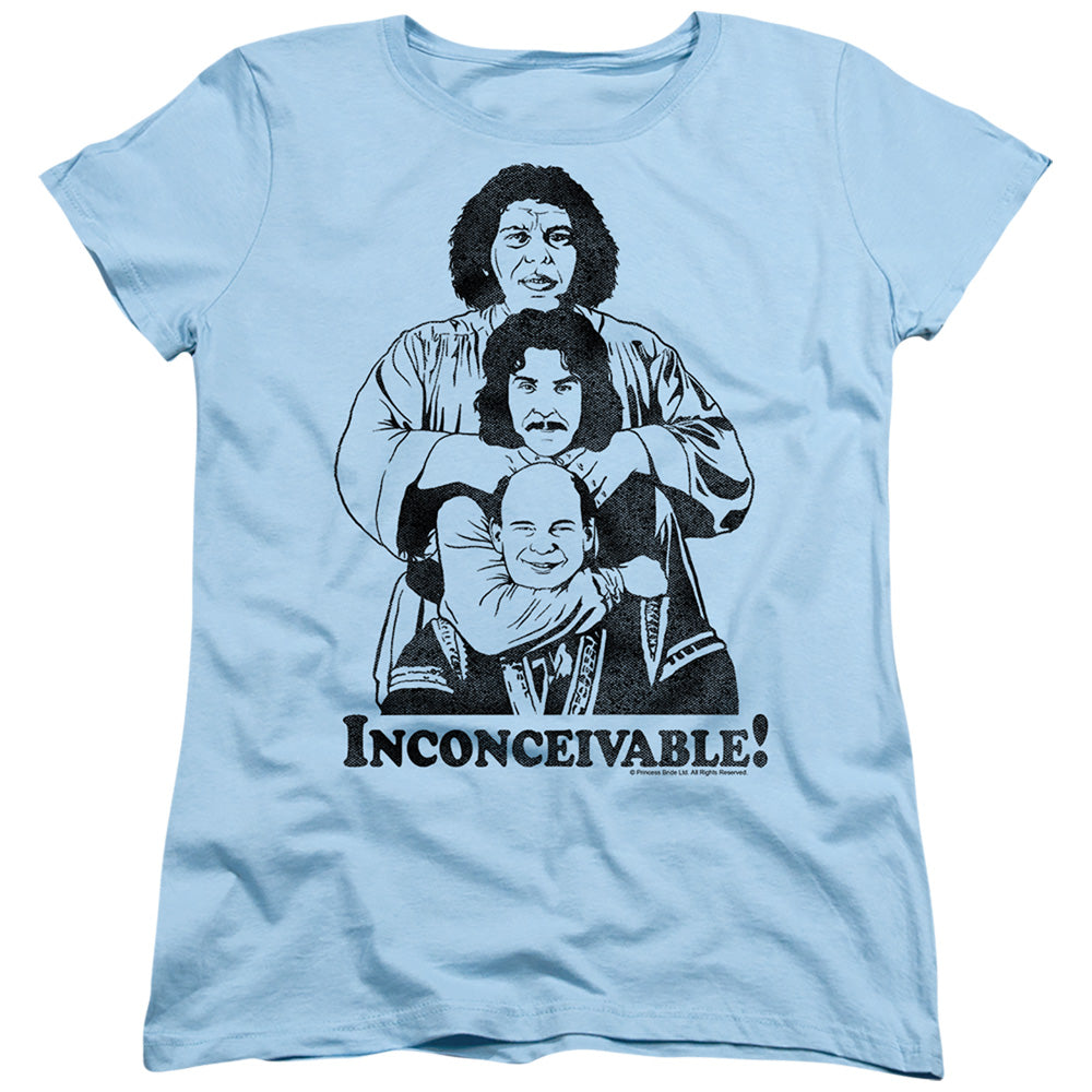 Princess Bride - Inconceivable - Short Sleeve Womens Tee - Light Blue T-shirt
