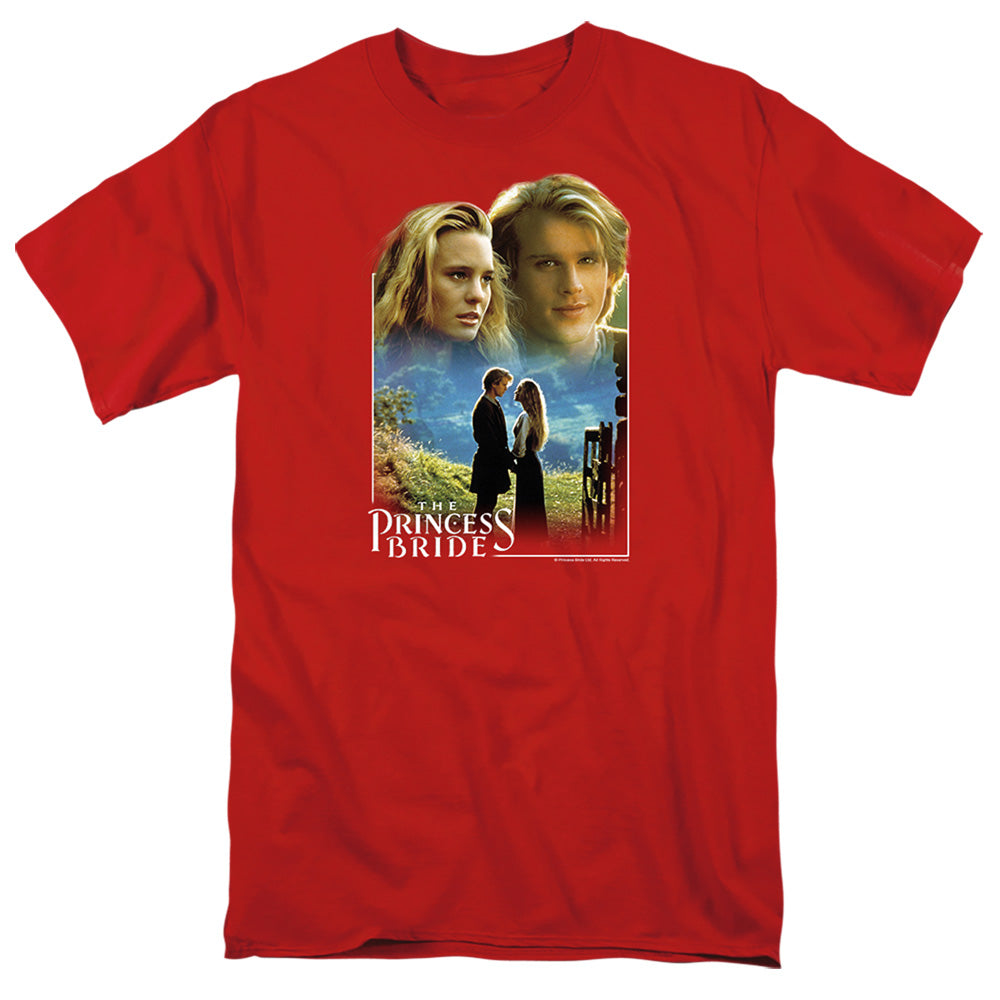 Princess Bride - Buttercup & Westley - Short Sleeve Adult 18/1 - Red T-shirt