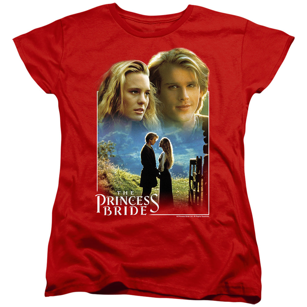 Princess Bride - Buttercup & Westley - Short Sleeve Womens Tee - Red T-shirt