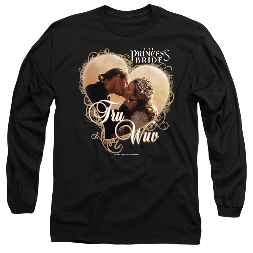 Princess Bride - Tru Wuv - Long Sleeve Adult 18/1 - Black T-shirt
