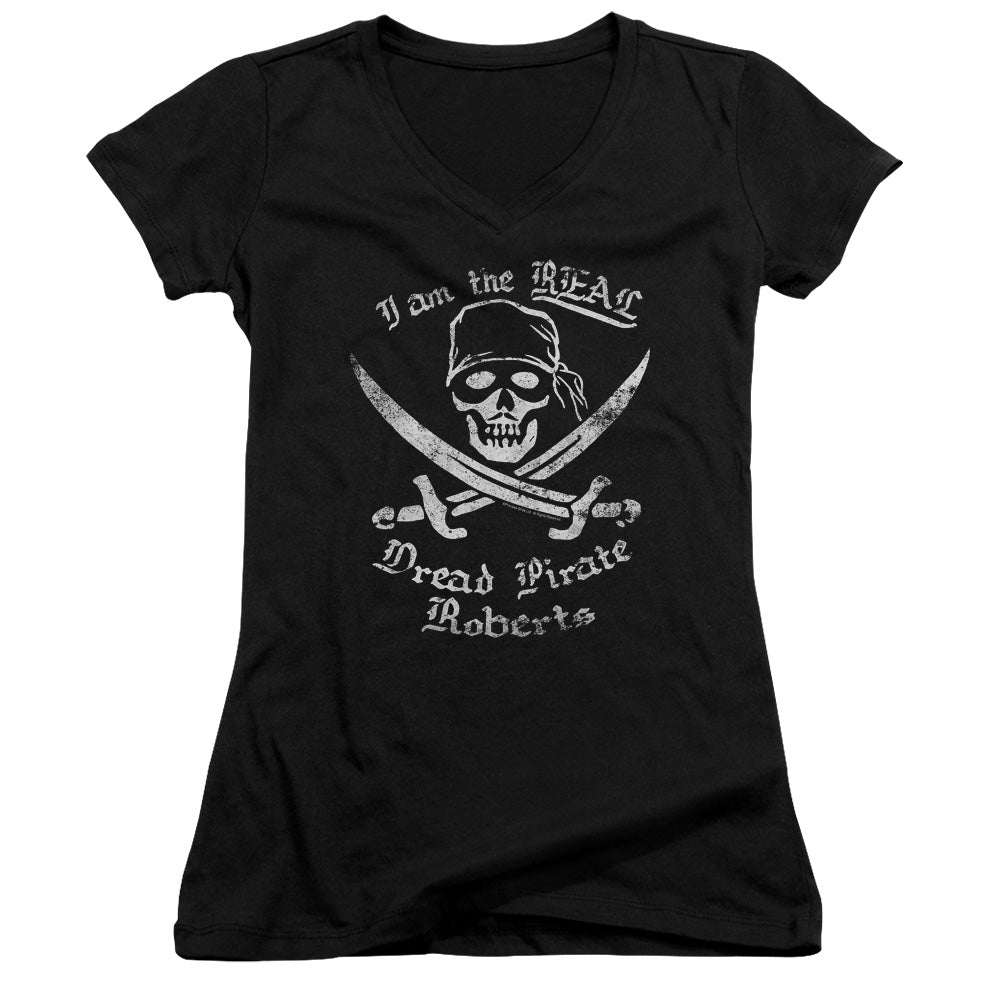 Princess Bride - The Real Dpr - Junior V-neck - Black