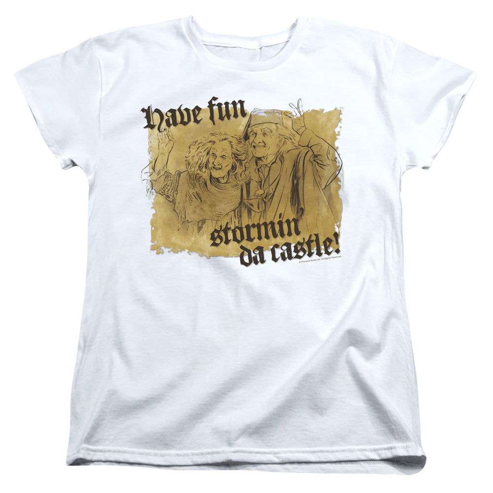 Princess Bride - Stormin Da Castle - Short Sleeve Womens Tee - White T-shirt