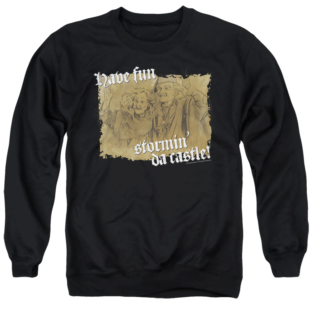 Princess Bride - Stormin Da Castle - Adult Crewneck Sweatshirt - Black
