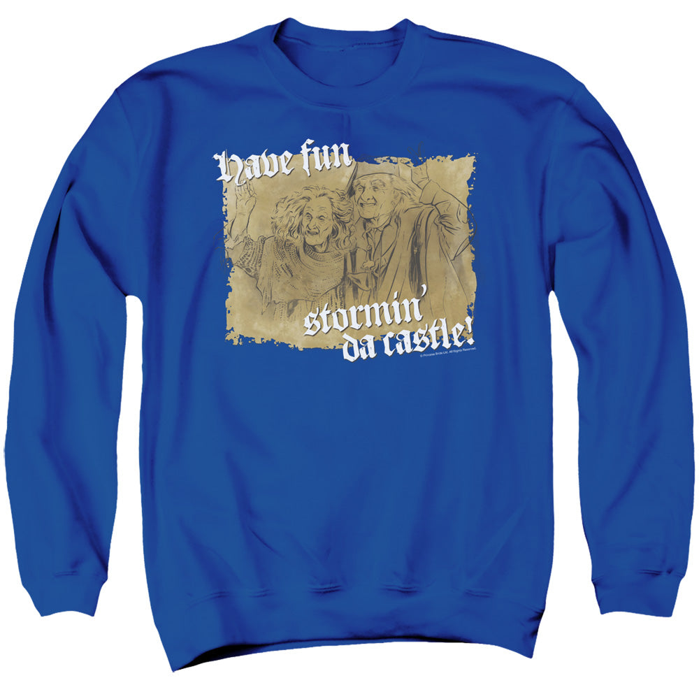 Princess Bride - Stormin Da Castle - Adult Crewneck Sweatshirt - Royal Blue