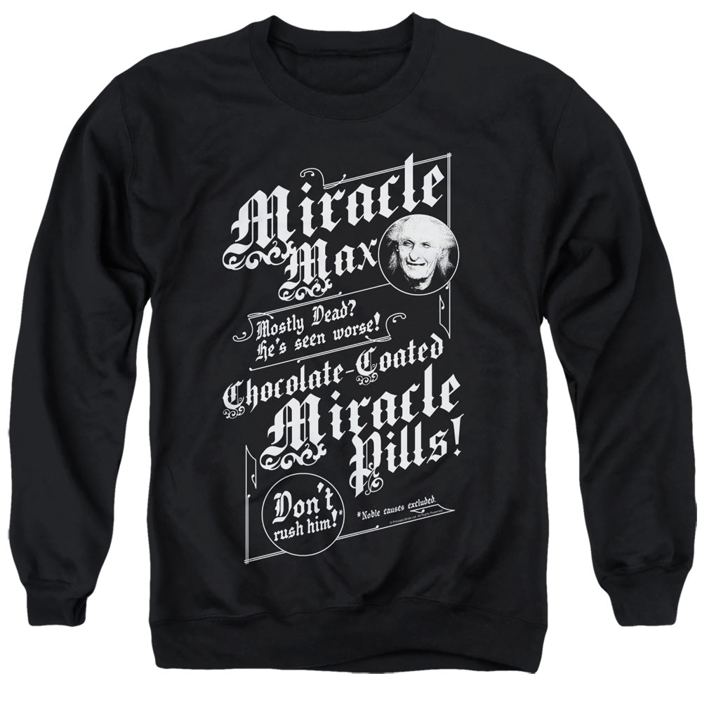 Princess Bride - Miracle Max - Adult Crewneck Sweatshirt - Black