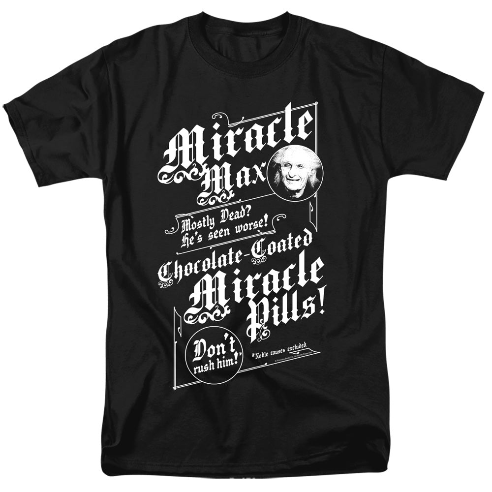 Princess Bride - Miracle Max - Short Sleeve Adult 18/1 - Black T-shirt