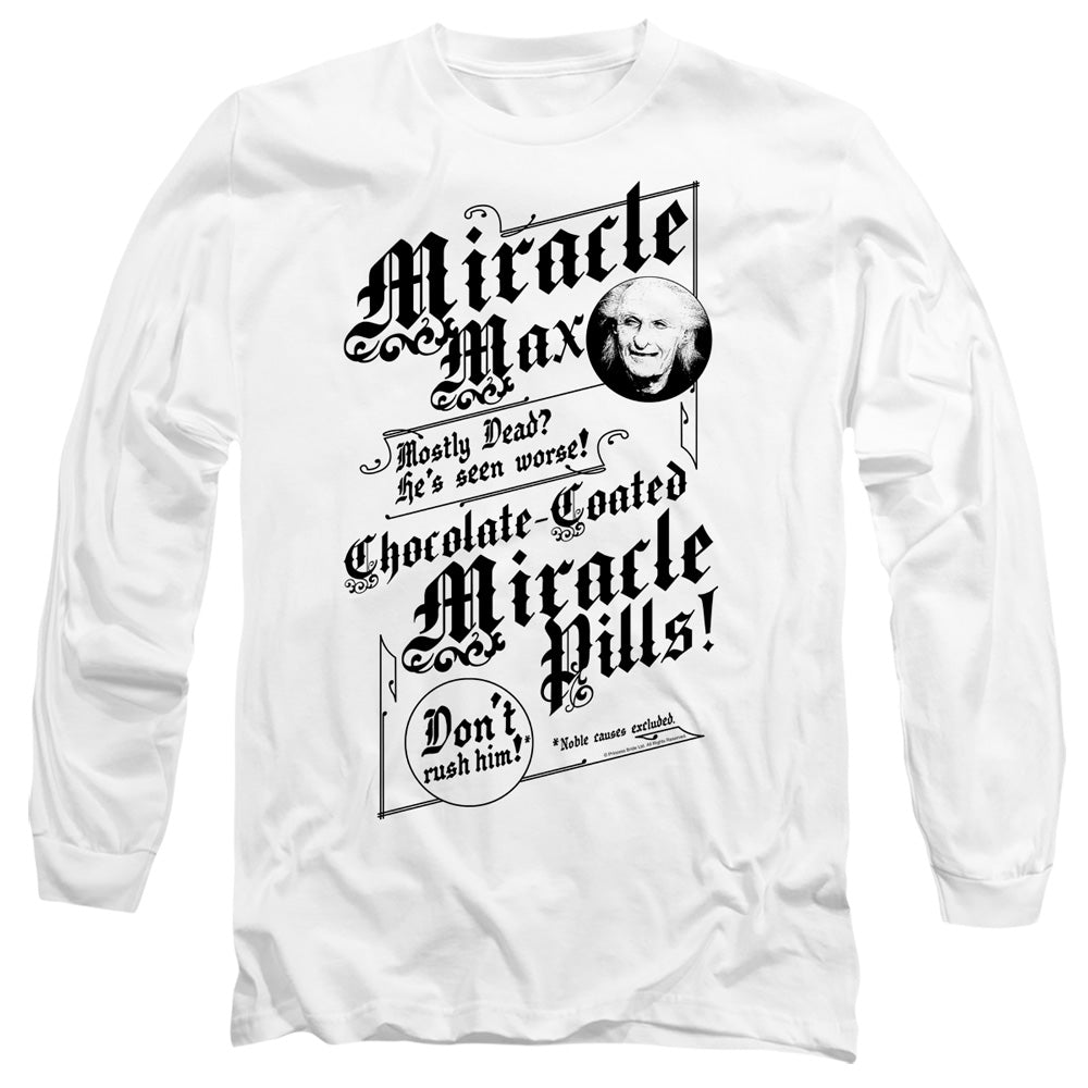 Princess Bride - Miracle Max - Long Sleeve Adult 18/1 - White T-shirt